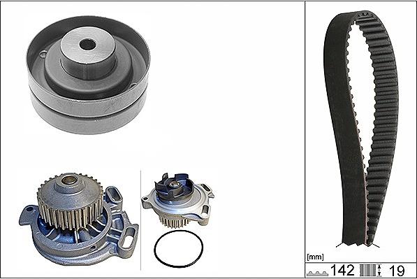 INA 530 0156 30 - Водяной насос + комплект зубчатого ремня ГРМ onlydrive.pro