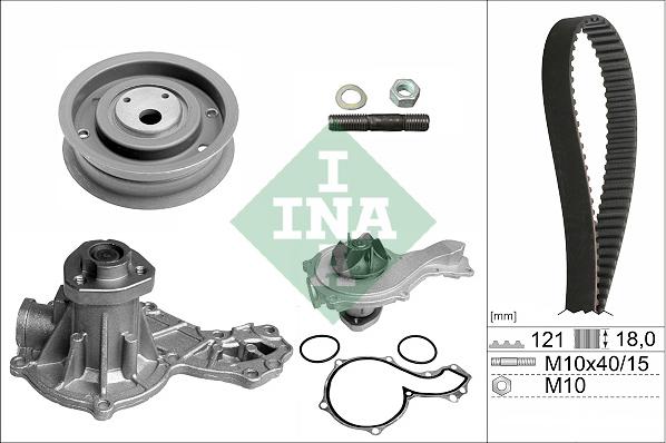 INA 530 0162 30 - Water Pump & Timing Belt Set onlydrive.pro