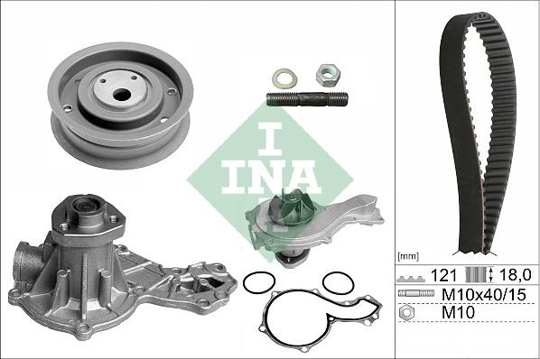 INA 530 0162 30 - Водяной насос + комплект зубчатого ремня ГРМ onlydrive.pro