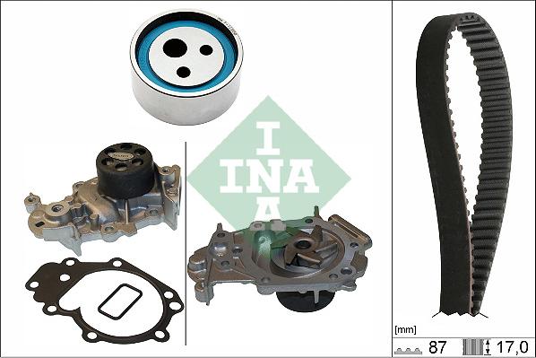 INA 530 0182 31 - Water Pump & Timing Belt Set onlydrive.pro