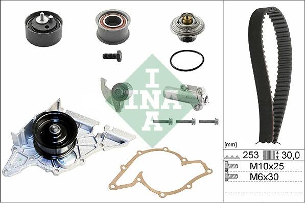 INA 530 0179 30 - Vesipumppu + jakohihnasarja onlydrive.pro