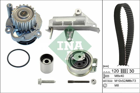 INA 530 0177 30 - Water Pump & Timing Belt Set onlydrive.pro