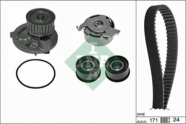 INA 530 0358 31 - Водяной насос + комплект зубчатого ремня ГРМ onlydrive.pro