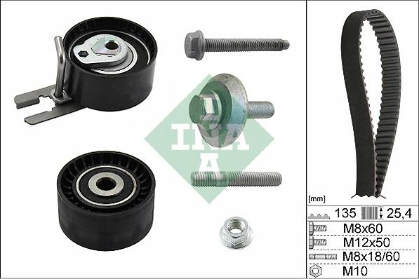 INA 530 0369 10 - Zobsiksnas komplekts onlydrive.pro