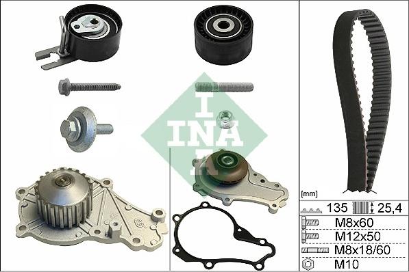 INA 530 0369 30 - Veepump + hammasrihmakomplekt onlydrive.pro