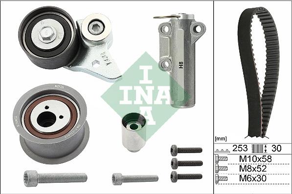 INA 530 0366 10 - Zobsiksnas komplekts onlydrive.pro