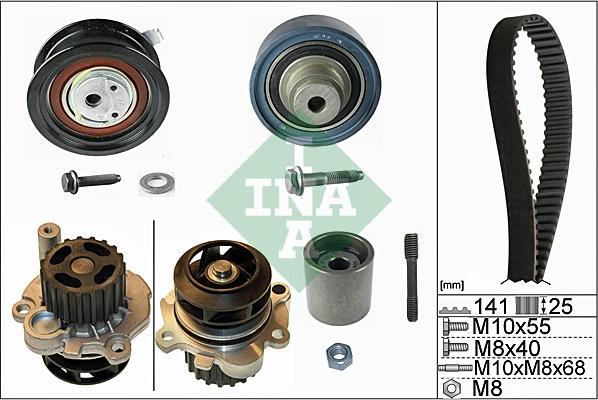 INA 530 0361 31 - Water Pump & Timing Belt Set onlydrive.pro