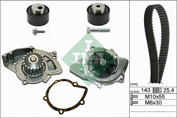 INA 530 0368 30 - Veepump + hammasrihmakomplekt onlydrive.pro