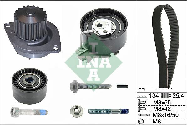 INA 530 0379 30 - Water Pump & Timing Belt Set onlydrive.pro