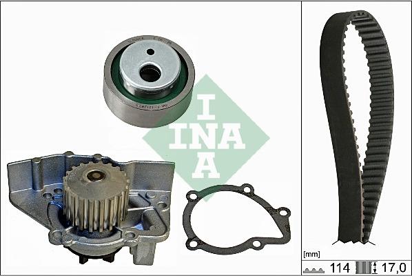 INA 530 0258 30 - Water Pump & Timing Belt Set onlydrive.pro