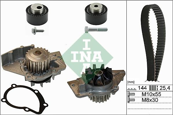 INA 530 0235 30 - Водяной насос + комплект зубчатого ремня ГРМ onlydrive.pro