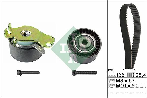 INA 530 0236 10 - Zobsiksnas komplekts onlydrive.pro