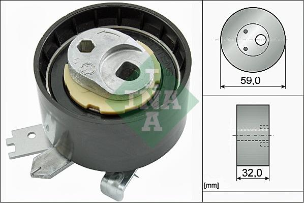 INA 531 0906 10 - Tensioner Pulley, timing belt onlydrive.pro