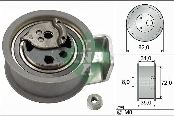 INA 531 0436 20 - Натяжной ролик, зубчатый ремень ГРМ onlydrive.pro