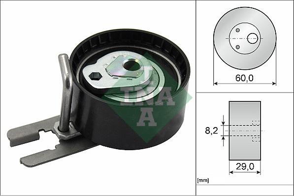 INA 531 0555 10 - Натяжной ролик, зубчатый ремень ГРМ onlydrive.pro