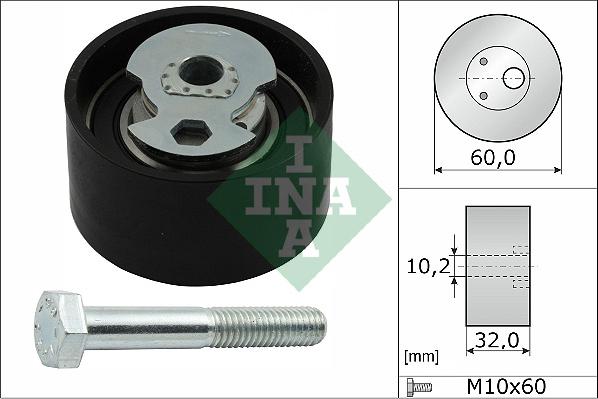 INA 531 0504 10 - Натяжной ролик, зубчатый ремень ГРМ onlydrive.pro