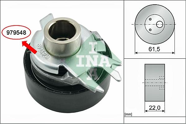 INA 531 0525 30 - Tensioner Pulley, timing belt onlydrive.pro