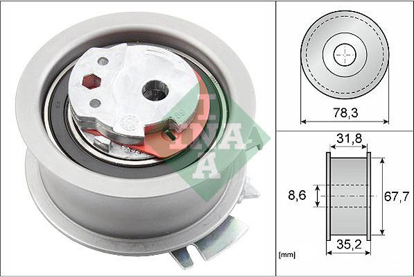 INA 531 0628 30 - Tensioner Pulley, timing belt onlydrive.pro