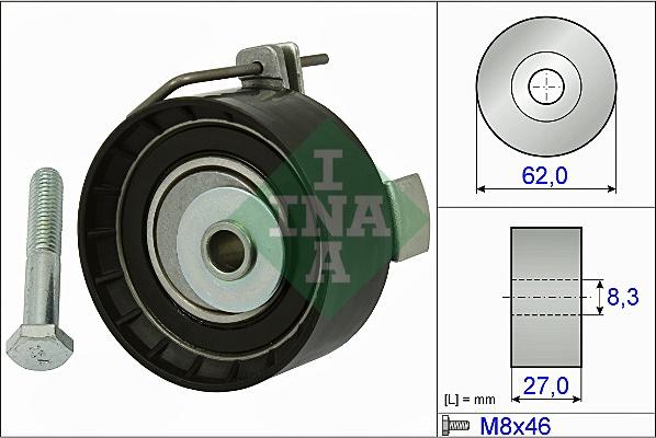 INA 531 0813 10 - Натяжной ролик, зубчатый ремень ГРМ onlydrive.pro