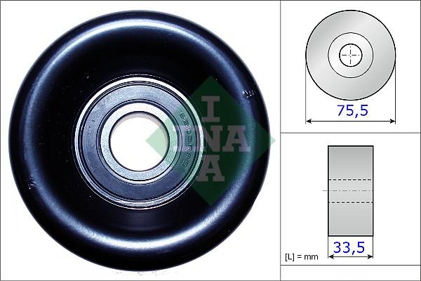 INA 531 0827 10 - Kreipiantysis skriemulys, V formos rumbuotas diržas onlydrive.pro