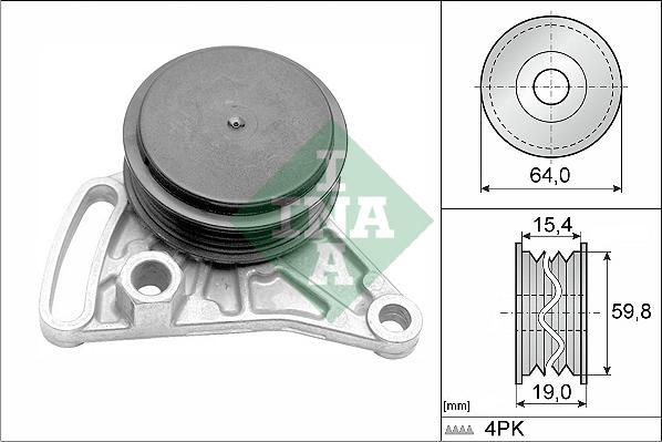 INA 531 0309 10 - Kreipiantysis skriemulys, V formos rumbuotas diržas onlydrive.pro