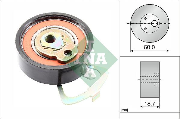 INA 531 0339 10 - Натяжной ролик, зубчатый ремень ГРМ onlydrive.pro