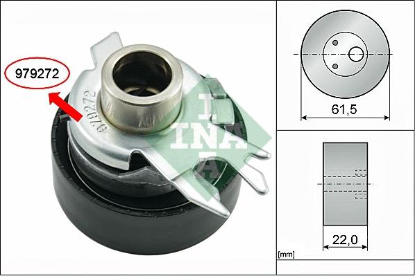 INA 531 0252 30 - Tensioner Pulley, timing belt onlydrive.pro