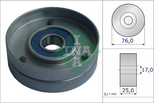 INA 531 0751 30 - Ohjainrulla, moniurahihna onlydrive.pro