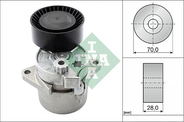 INA 533 0017 10 - Belt Tensioner, v-ribbed belt onlydrive.pro