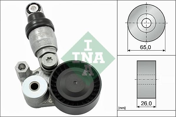 INA 533 0129 10 - Diržo įtempiklis, V formos rumbuotas diržas onlydrive.pro