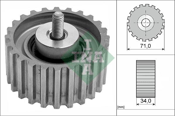 INA 532 0441 10 - Deflection / Guide Pulley, timing belt onlydrive.pro