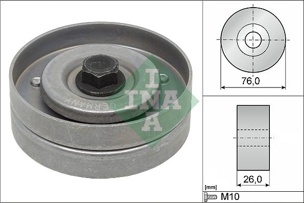 INA 532 0402 30 - Kreipiantysis skriemulys, V formos rumbuotas diržas onlydrive.pro