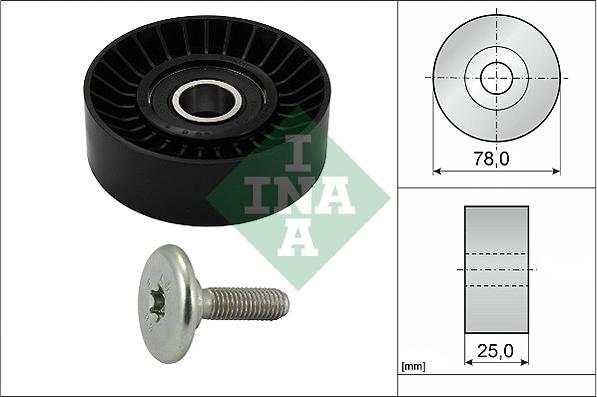 INA 532 0439 10 - Kreipiantysis skriemulys, V formos rumbuotas diržas onlydrive.pro