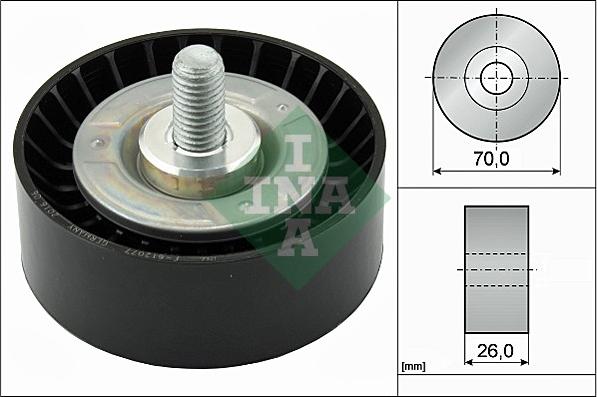 INA 532 0475 10 - Kreipiantysis skriemulys, V formos rumbuotas diržas onlydrive.pro