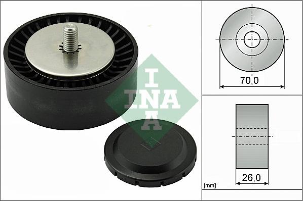 INA 532 0553 10 - Kreipiantysis skriemulys, V formos rumbuotas diržas onlydrive.pro