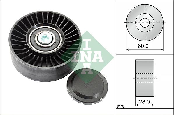 INA 532 0515 10 - Pulley, v-ribbed belt onlydrive.pro