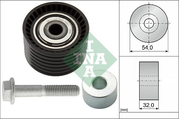 INA 532 0654 10 - Kreipiantysis skriemulys, paskirstymo diržas onlydrive.pro