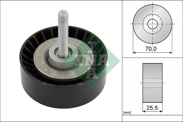 INA 532 0652 10 - Kreipiantysis skriemulys, V formos rumbuotas diržas onlydrive.pro