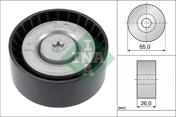 INA 532 0608 10 - Pulley, v-ribbed belt onlydrive.pro