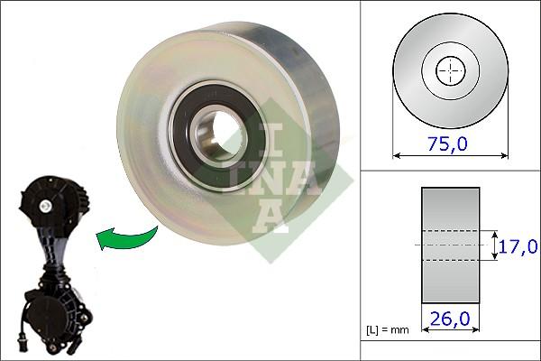 INA 532 0676 10 - Ролик, поликлиновый ремень onlydrive.pro