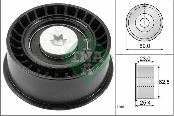 INA 532 0033 10 - Направляющий ролик, зубчатый ремень ГРМ onlydrive.pro