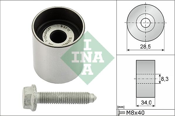 INA 532 0197 10 - Deflection / Guide Pulley, timing belt onlydrive.pro