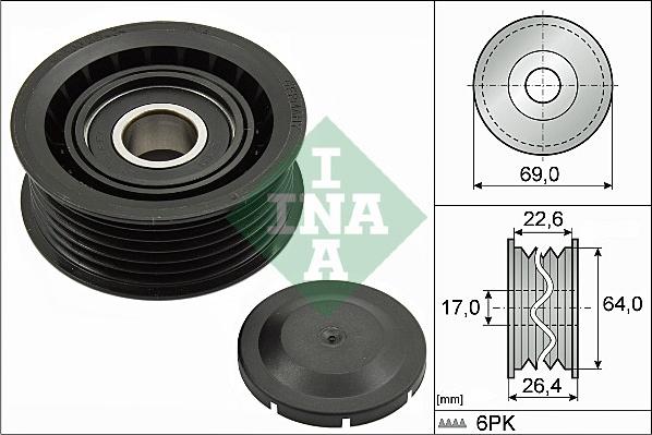 INA 532 0160 10 - Pulley, v-ribbed belt onlydrive.pro