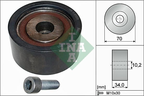 INA 532 0189 10 - Deflection / Guide Pulley, timing belt onlydrive.pro