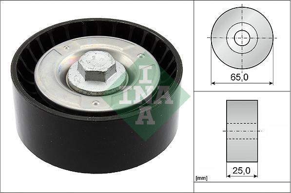 INA 532 0855 10 - Kreipiantysis skriemulys, V formos rumbuotas diržas onlydrive.pro