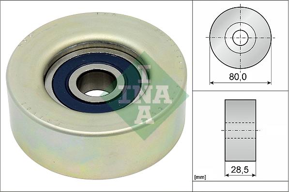 INA 532 0873 20 - Pulley, v-ribbed belt onlydrive.pro