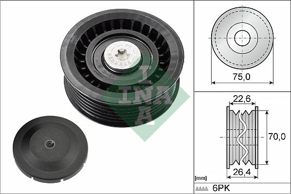 INA 532 0344 10 - Ohjainrulla, moniurahihna onlydrive.pro