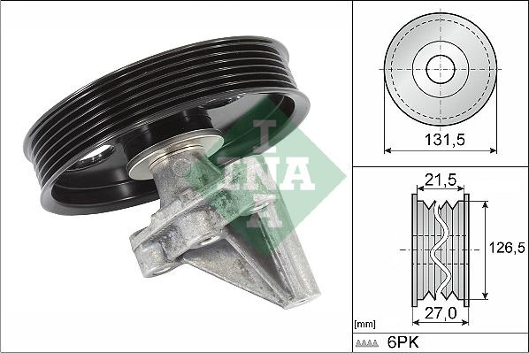 INA 532 0354 10 - Kreipiantysis skriemulys, V formos rumbuotas diržas onlydrive.pro