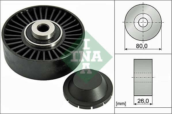 INA 532 0370 20 - Ролик, поликлиновый ремень onlydrive.pro