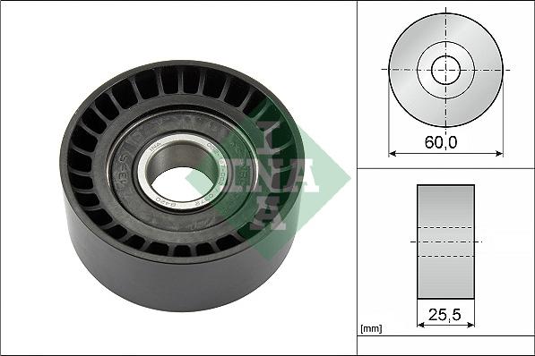 INA 532 0243 10 - Kreipiantysis skriemulys, V formos rumbuotas diržas onlydrive.pro